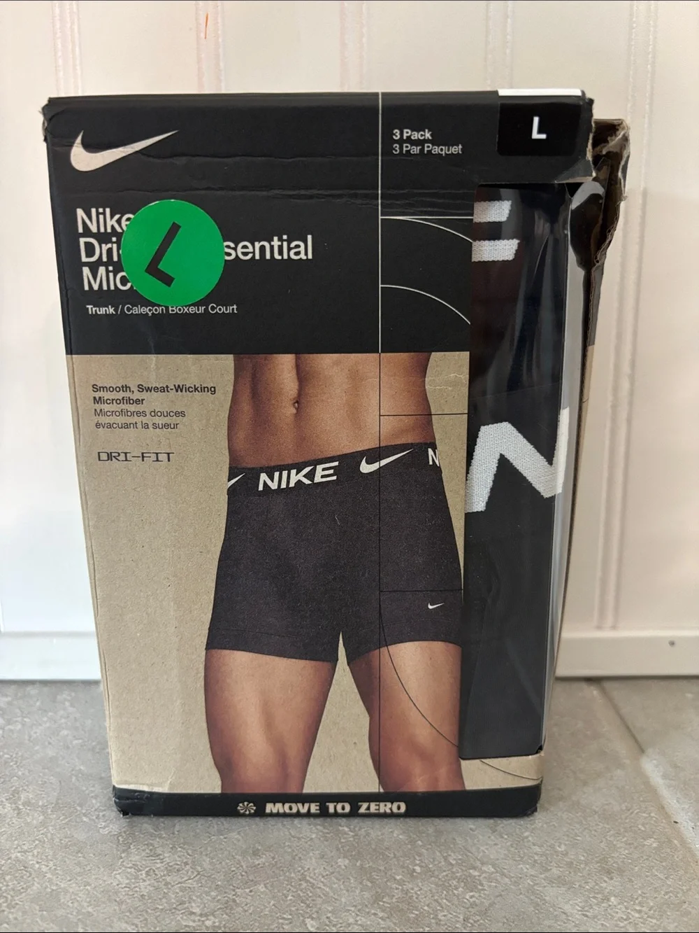 Nike Black Boxer Briefs 3-Pack with White Logo
